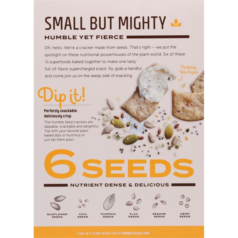 The Humble Seed Crackers Grain Free Everything - 4.25 OZ