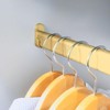 Oval Closet Rod with End Supports (MATTE BRASS - 30