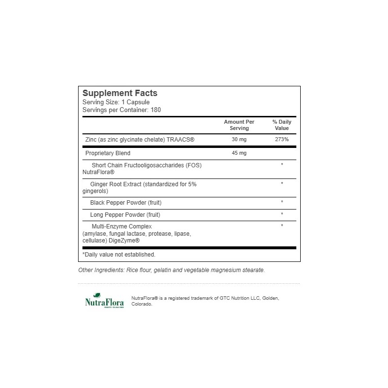 Vitacost Chelated Zinc - Albion Zinc Glycinate Chelate - 180