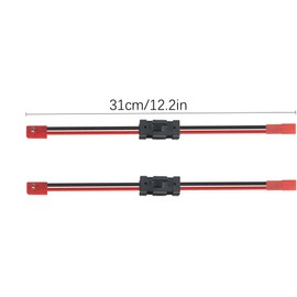 Chanjorlin 4 Pack RC Car On/Off Power Switch Battery Receiver Extra Channel Extended Wire with JST Connector Plug for 1/10 1/8 Crawler Buggy Truck Car Traxxas Rc4wd Tamiya Axial Drone Airplane Boat