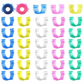 Bobbin Thread Holder Bobbin Clips Small Clips Sewing Tool Accessory Color Thread Clips Holder Tool (50 Pieces)