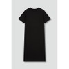 JAJU Smart Cotton Short-Sleeve Lounge Dress_Black