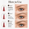 Eyebrow Pencil for Women, Dual-Ended Microblading Eyebrow Pen with 2-Fork