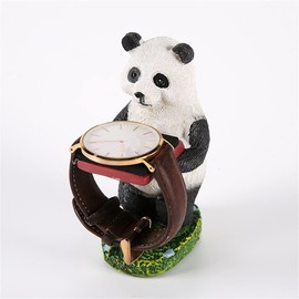 RURUOGUK Watch Stand Resin Animal Watch Display Holder Wrist Watch Storage Jewelry Bracelet Display Stand Home Office Ornament (Panda)