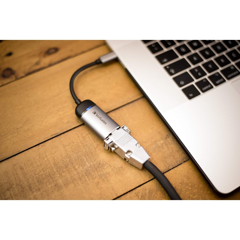 Verbatim USB-C to VGA Adapter for Connecting Thunderbolt 3 &