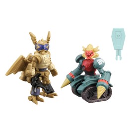 LBX Battle Custom Figure Set LBX Hakai-o Kirito Custom & LBX Bibinbird Gold (Completed) by Bandai