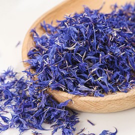 TooGet Blue Cornflower Petals, 100% Natural Centaurea Cyanus, Grown in Germany Herbal Cornflower Flowers for Homemade Lattes, Tea Blends, Bath Salts, Wedding Confetti, Gifts, Crafts – 0.5 OZ/15g