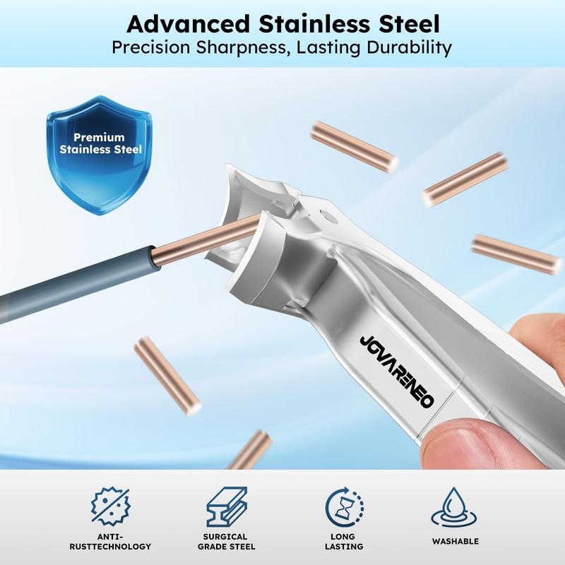 Toenail Clippers for Seniors, Angled Head Large Toe Nail Clippers