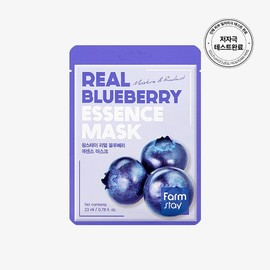 Numbers in Dr. Jartreal Barrier Collagen Pantothenic Acid Glutathione Cica Moisture Whitening Soothing Mask Pack - Farm Stay Real Blueberry Essence Pack 1 sheet / 넘버즈인닥터자르트리얼베리어 콜라겐 판토텐산 글루타치온 시카 수분 미백 진정 마스크팩 - 팜스테이 리얼 블루베리 에센스 팩 1매