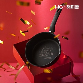 Happy Call HC Flex Fan 11 Edition IH Wide (22cm) Matte Black / 해피콜  HC 플렉스팬 11에디션 IH 와이드(22cm) 매트블랙