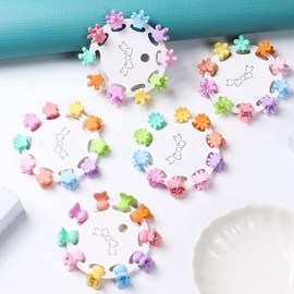 Pack of 50 Small Hair Clips, Mini Plastic, Non-Slip Hair Grippers, Small for Girls and Women, for Thick Thin Hair