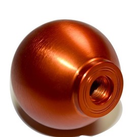 VMS RACING 10x1.25mm Thread 6 Speed JDM Round Ball Shift Knob in Orange Billet Aluminum for Nissan 350Z Fairlady Z 03 04 05 06 07 08 2003 2004 2005 2006 2007 2008
