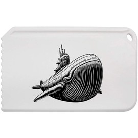 Azeeda 'Humpback Whale Submarine' Plastic Ice Scraper (IC00042955)