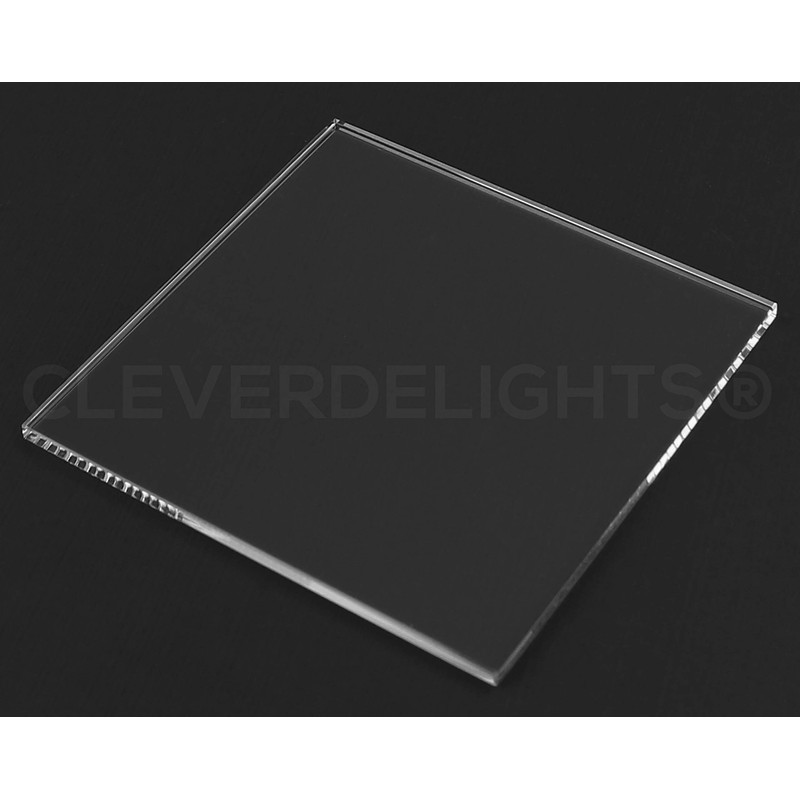 CleverDelights 4" Square Glass Tiles - 5 Pack