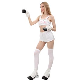 FURPHI Animal Horse Back Hooves Shoe Covers with Elastic Straps, Horse Front Hooves Hand Covers Cosplay Costume Accessories (D, Large)