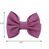 Denim Hair Bow Set of 2 - Purple