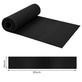 16x80 Inch Fabric Planter Liner Non Woven Plant Felt Roll Black Coco Alternative Coconut Basket Replacement Easy to Cut for Hanging Flower Basket Window Box