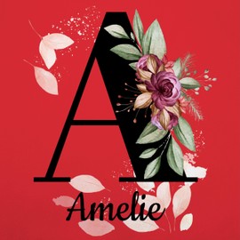 Geschenk mit Namen personalisiert by Shirtracer - Apron - Name and Initials - Letter Adjustable, 6 Red