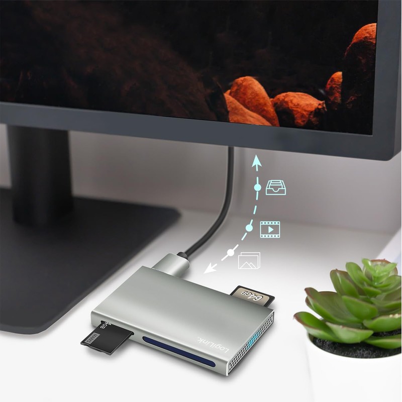 USB 3.2 (Gen1) 5 in 1 Aluminium Card Reader for