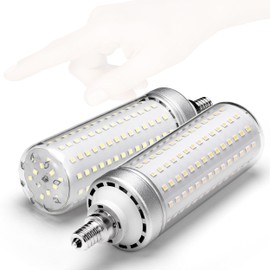 Xyanmc E12 LED Corn Light Bulbs, 20W LED Candelabra Bulbs 200W Equivalent, Daylight White 6000K, Ceiling Fan Light Bulbs,3000lm, Non-Dimmable, LED Chandelier Bulbs for Ceiling Fan, Floor Lamps,2 Pack