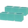 Simple Houseware Foldable Cloth Storage Cube Basket Bins Organizer, Turquoise