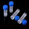 5ml Plastic Test Tubes Screw Caps Small Bottle Vial Storage