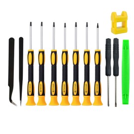 Screwdrivers Set, Screwdriver Set star Screwdrivers with T3 T4 T5 T6 T7 T8 T10, ESD Tweezers, Slotted Camera, Computer, and Repair Kit