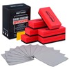 6PCS Ceramic Coating Applicator Sponge Blocks + 12PCS Suede Cloth