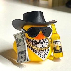 Black Cool Rubber Duck Car Accessories Cool Car Accessories Duck Car Dashboard Decoration:_yelllow&black-$&1beer