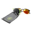 SAMBA SHADES Polarized Round Verona Horned Rim Sunglasses with Black