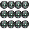 Mini Compass Set, 20mm Oil Filled, 12 Pack, Black, for