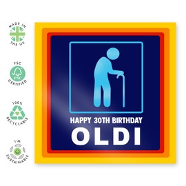 Central 23 - Lustige Geburtstagskarte zum 30. Geburtstag für Männer – Happy 30th Birthday Oldi – lustiges Geschenk für seinen Dreizigsten – für Ehemann, Freund, zum 30. Geburtstag