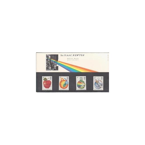 1987 Sir isaac Newton stamps Presentation Pack Royal Mail