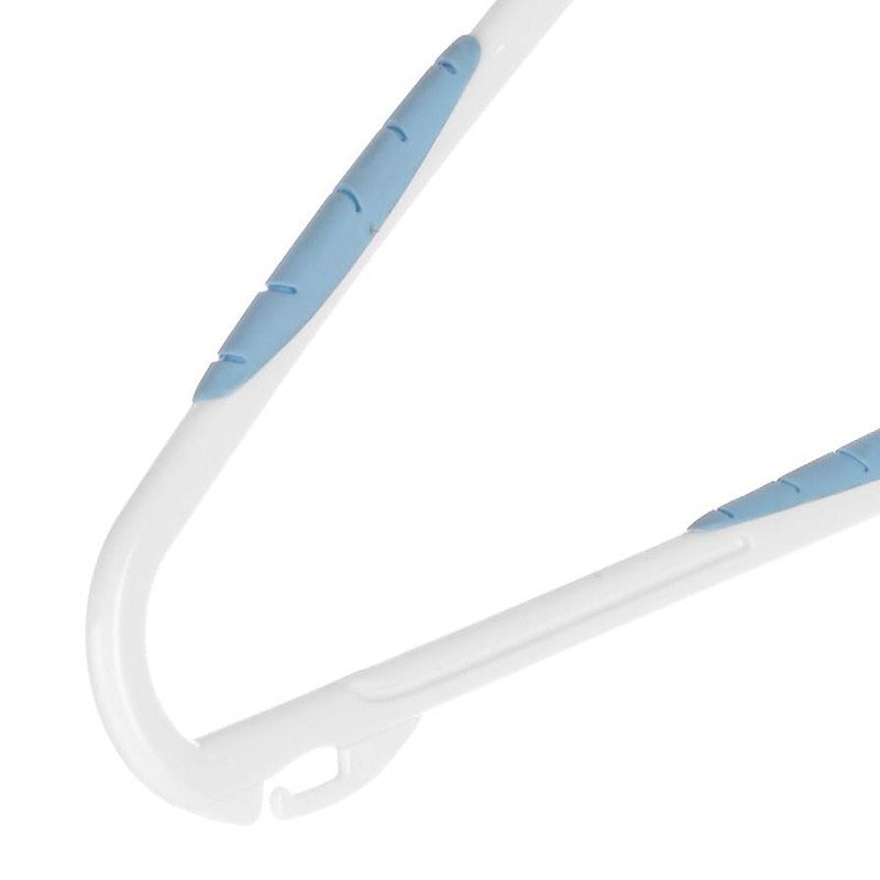 Whitmor Slim Sure-Grip Hangers with Swivel Hook - White and