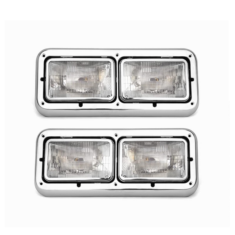 Headlight for PETERBILT 379, Driver and Passenger Side Headlights Headlamps