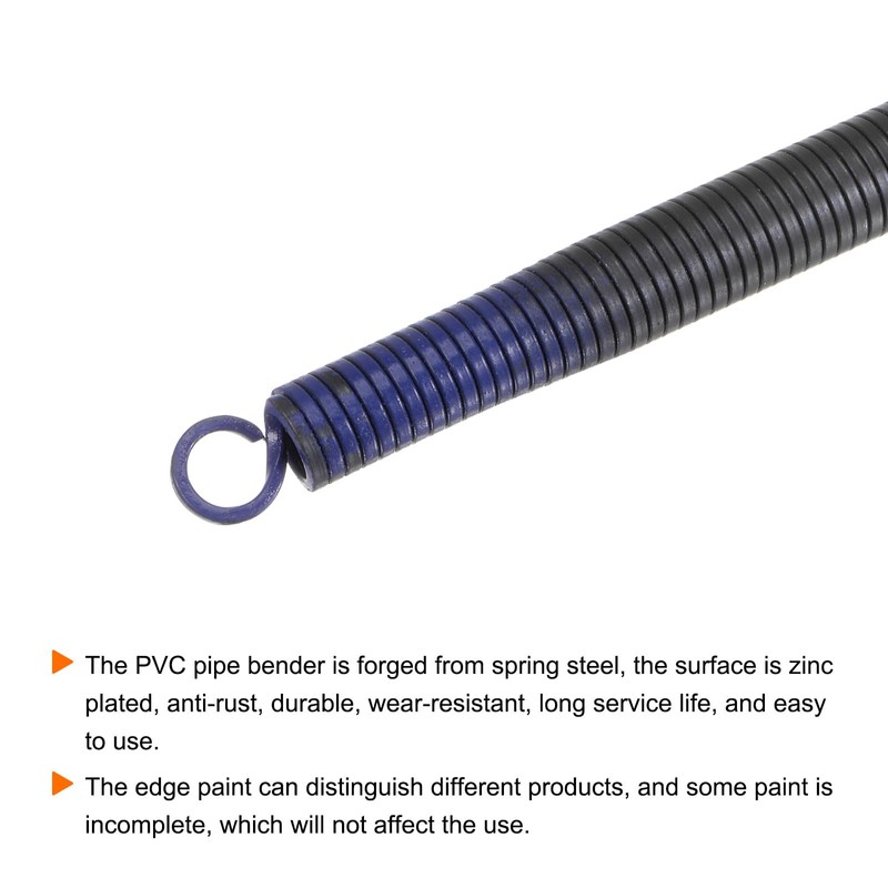 sourcing map PVC Pipe Bending Spring 17.2 mm Outer Diameter