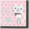 Creative Converting Purr-Fect Party Luncheon Napkins Party Supplies, Multicolor, 5"