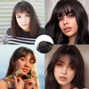 100% Human Hair Clip in Bangs for Women - Natural