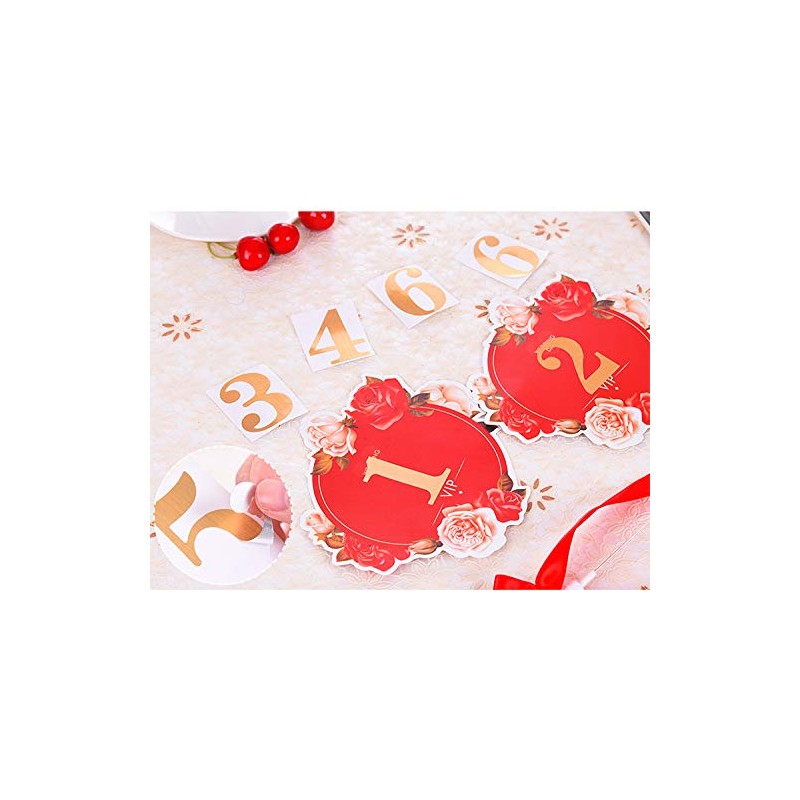 1-30 Pegatinas para número de boda para tarjetas de mesa,