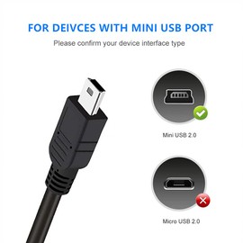 JEDELEOS TI84 USB Cable for Texas Instruments Calculator, TI-84 Plus, TI-84 Plus C Silver Edition, TI 89 Titanium, TI Nspire CX/TI Nspire CX CAS Graphing Calculators (Pack of 2)