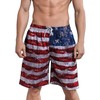 MILANKERR Men's Swim Trunk (S(30"-32"), Flag)