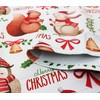 Christmas Owl Bunny Party Kitchen Curtain Valance 52x18inch with Rod