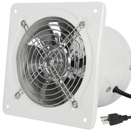 Fepinc - Ventilador de escape con enchufe, ventilador de ventilación a través de la pared de 10 pulgadas 1088CFM con motor de cobre puro...
