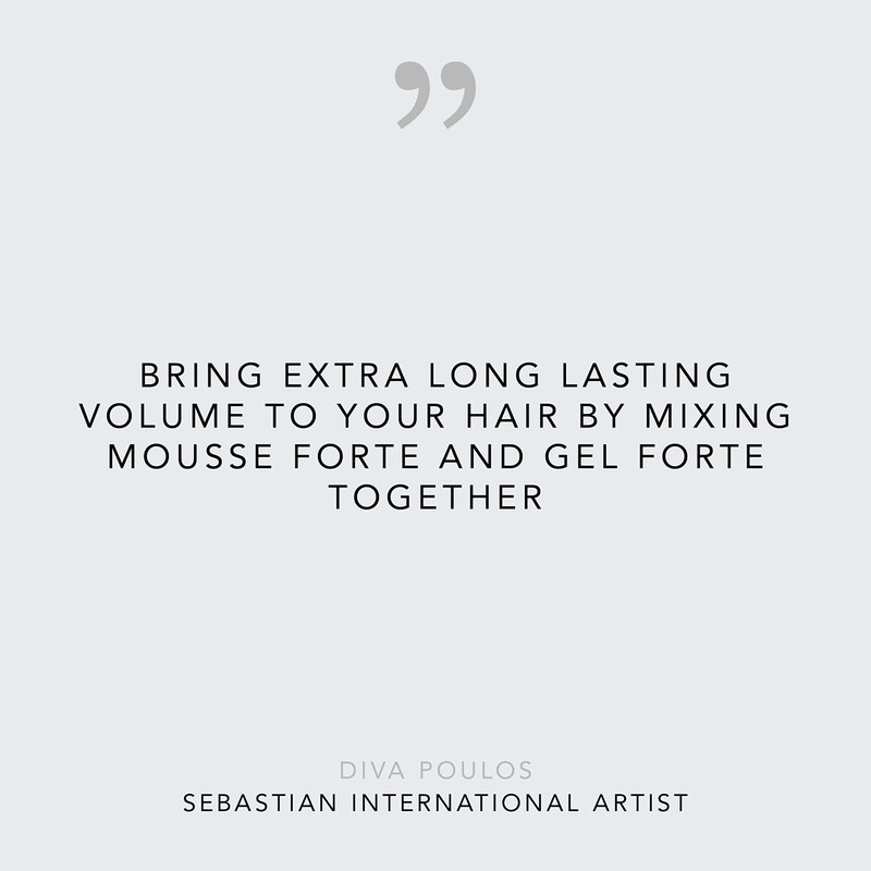Sebastian Professional Mousse Forte | Strong-Hold Hair Styling Mousse |