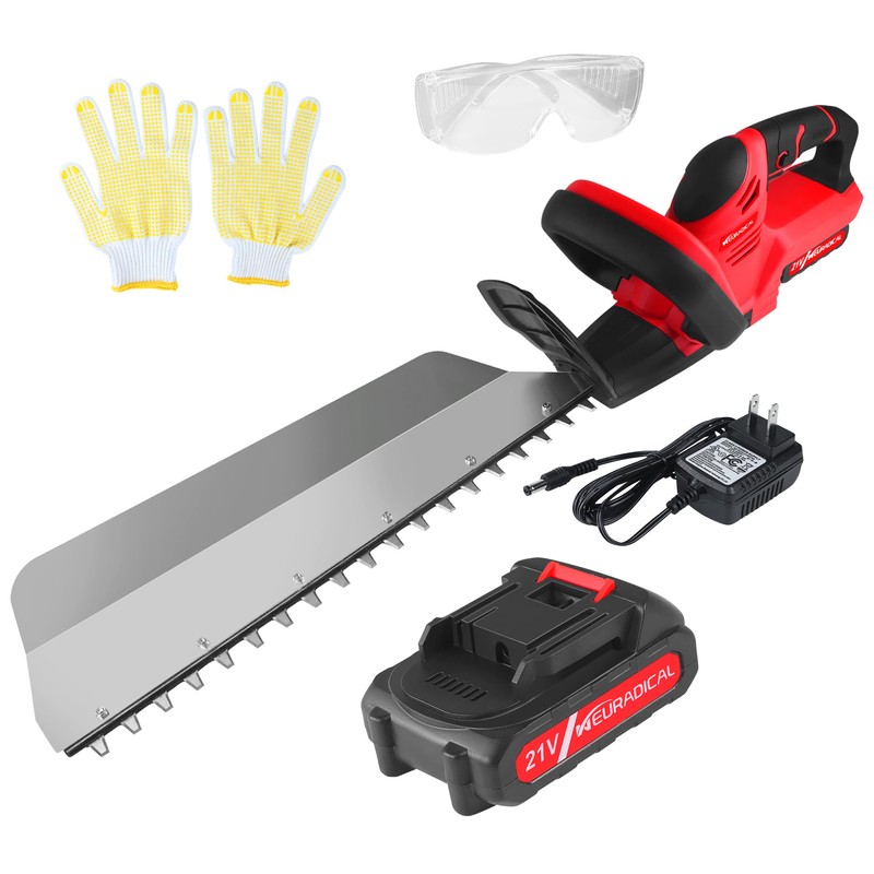Neuradical 20 Inch Cordless Hedge Trimmer & Bush Trimmer,21V 2Ah