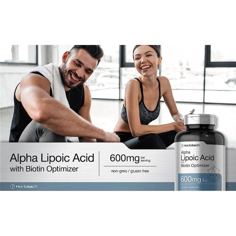 Acido Alfa Lipoico Premium 240 Cápsulas 600mg Eg A85 Sabor