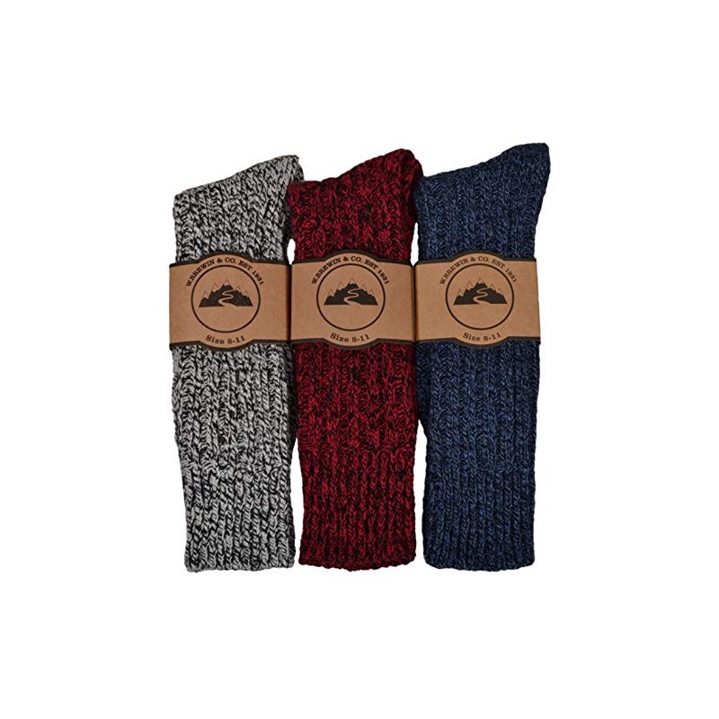 3 Pairs of Thick & Warm Heavyweight Mens Socks