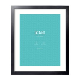 LaVie Home 20x24 Picture Frame Black Poster Frame,Display Pictures 16x20 with Mat or 20x24 Without Mat, Stable and Sturdy Frame and Polished Plexiglass, Horizontal and Vertical Format of The Walls