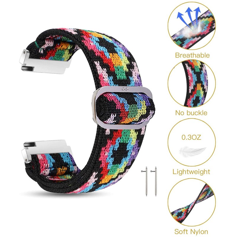 Compatible for Wyze Watch 47mm Band, Giaogor Stretch Elastics Adjustable
