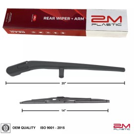 2MPLASTIC Rear Wiper Arm & Blade For Jeep LIBERTY 2008 - 2012 68034341AD OEM Quality